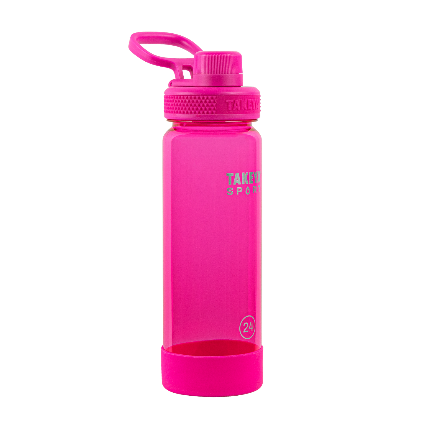 tritan-sport-water-bottle-with-spout-lid-e6 51671-TKS-Tritan-Spout-24-PinkSweep-frontangle.png