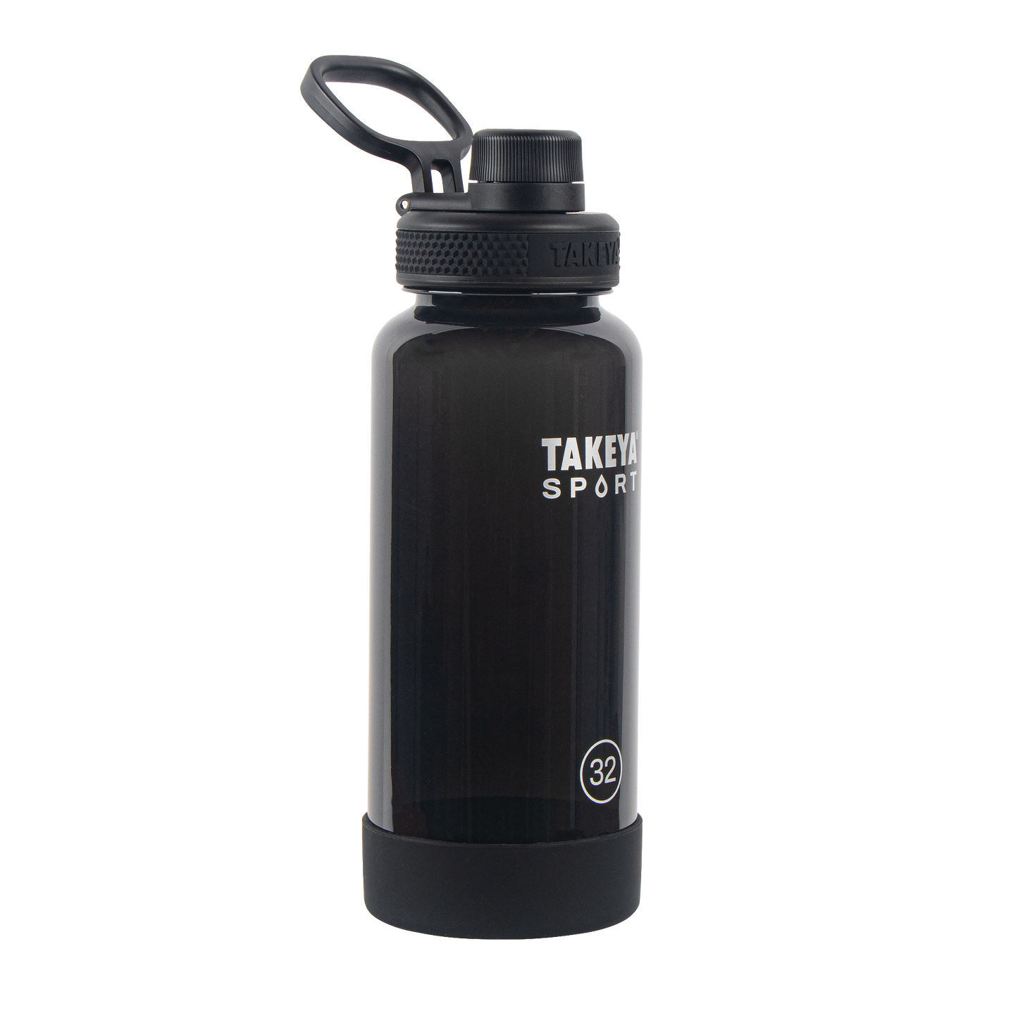 tritan-sport-water-bottle-with-spout-lid-e6 51829-TKS-Tritan-Spout-32-GrandSlamBlack-frontangle.png