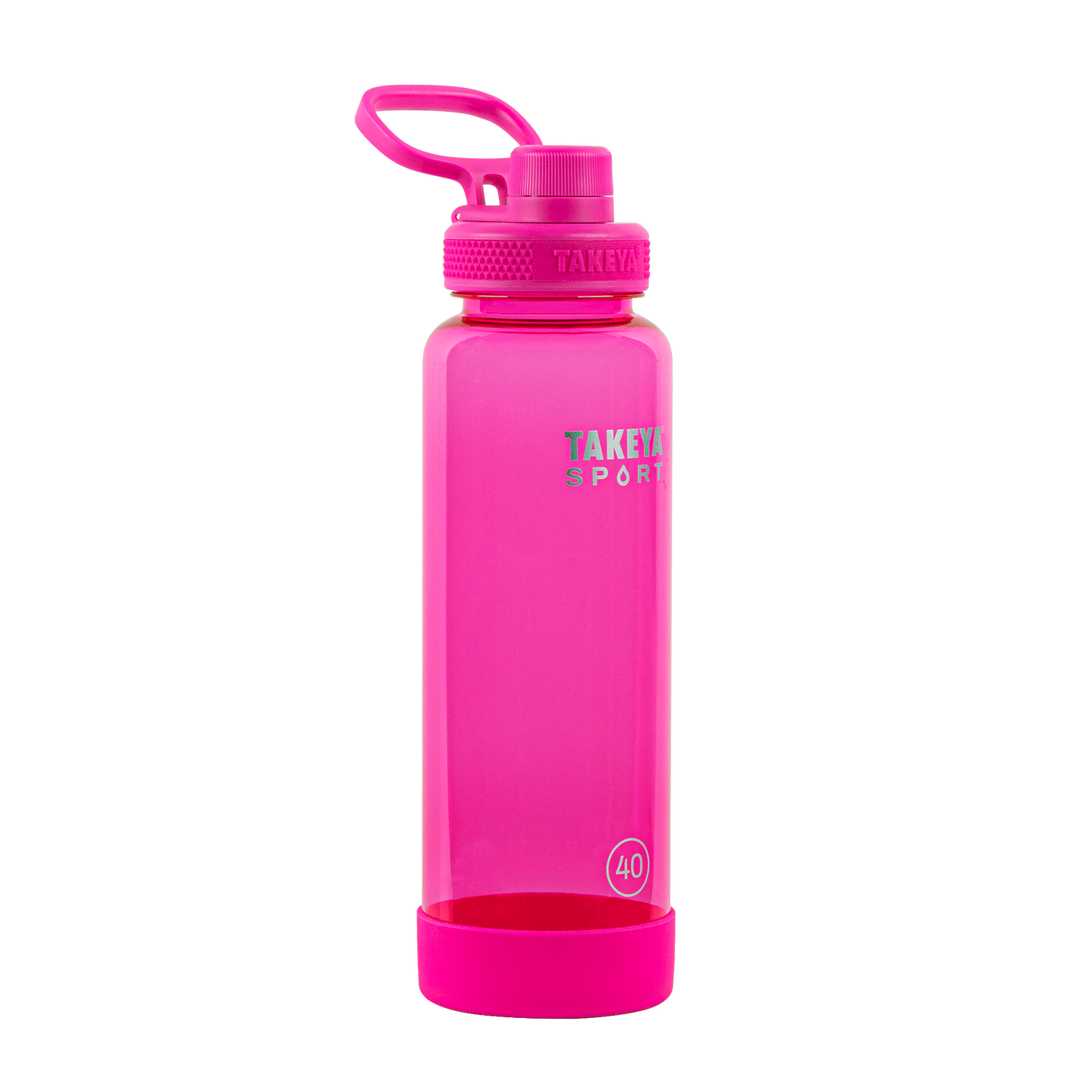 tritan-sport-water-bottle-with-spout-lid-e6 52030-TKS-Tritan-Spout-40-PinkSweep-frontangle.png