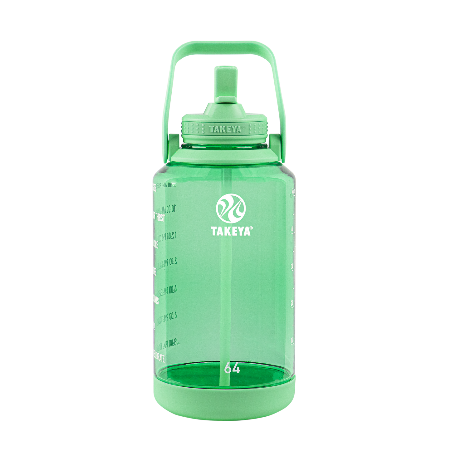 tritan-motivational-water-bottle-with-straw-lid-s2 54101-Tritan-Straw-Motivational-64-PistactioGreen-front.png