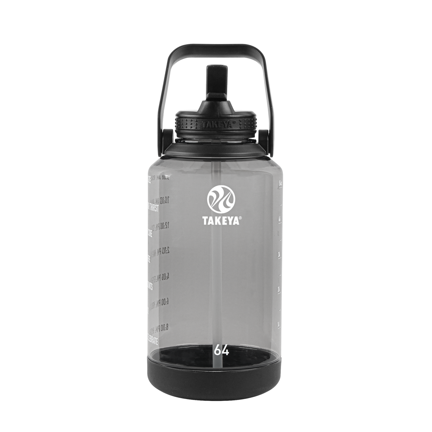 tritan-motivational-water-bottle-with-straw-lid-s2 54145-Tritan-Straw-Motivational-64-StormyBlack-front.png
